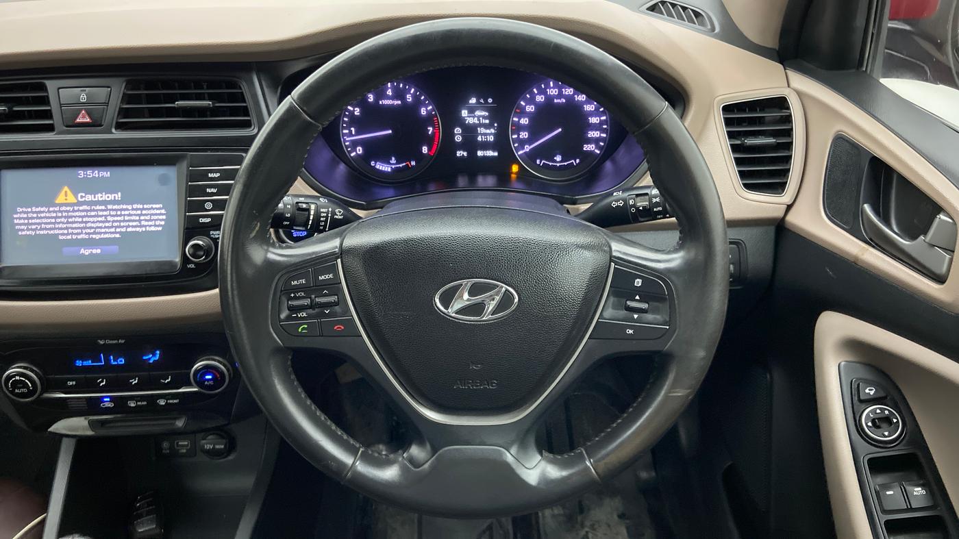 2017 Hyundai Elite i20 ASTA 1.2, Petrol, Manual, 80,133 km, Steering Wheel Close Up