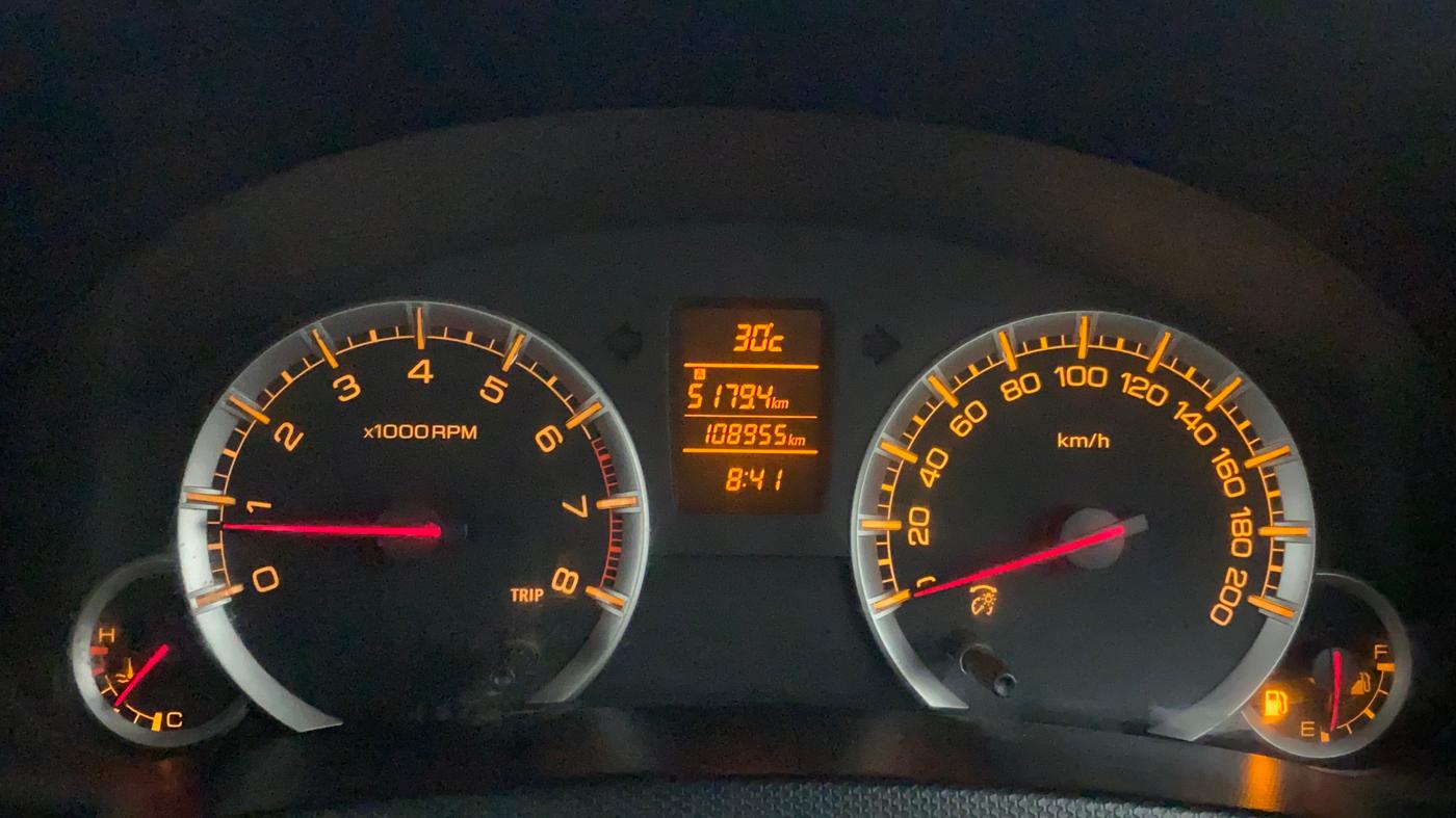 2012 Maruti Swift Dzire ZXI, Petrol, Manual, 1,08,955 km, Odometer Image