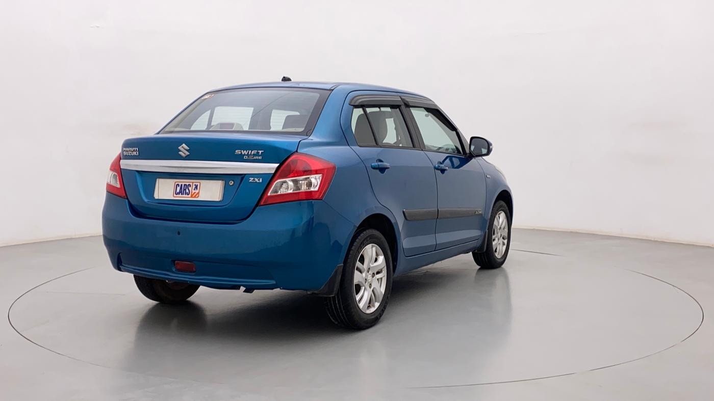 2012 Maruti Swift Dzire ZXI, Petrol, Manual, 1,08,955 km, Right Back Diagonal