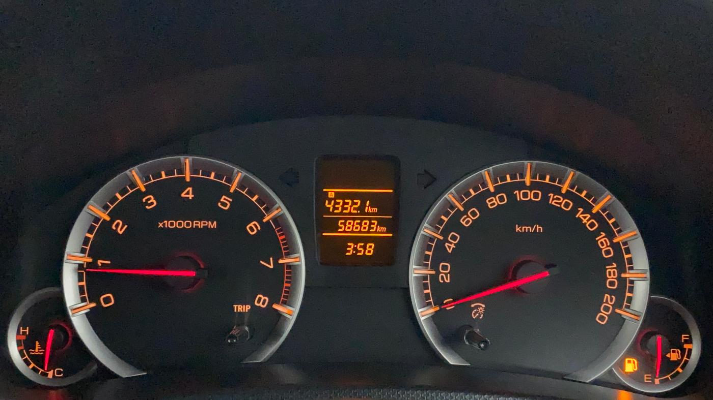 2017 Maruti Swift VXI, Petrol, Manual, 58,683 km, Odometer Image