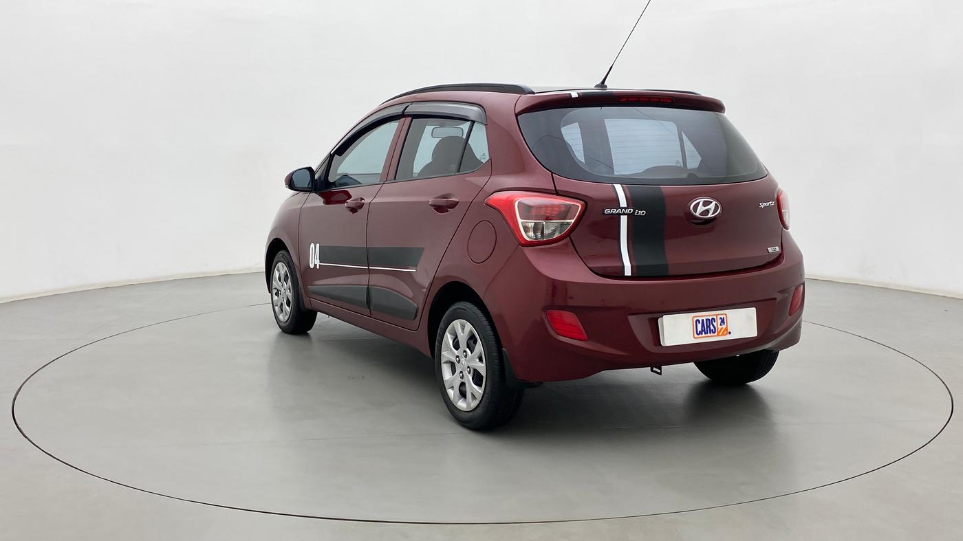 2015 Hyundai Grand i10 SPORTZ 1.2 KAPPA VTVT, Petrol, Manual, 87,960 km, Left Back Diagonal