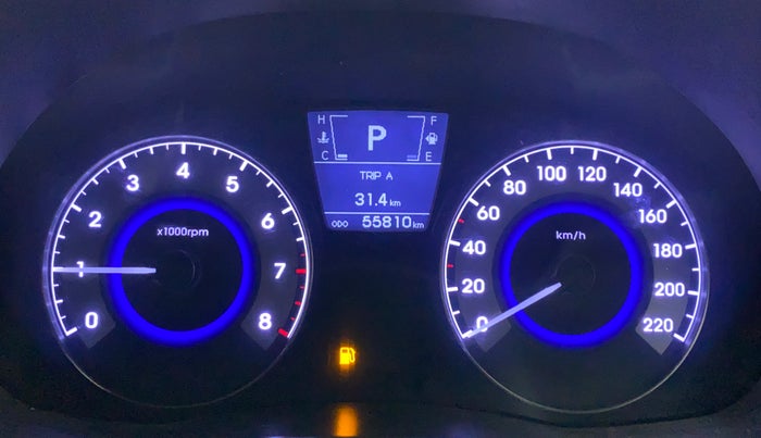 2013 Hyundai Verna FLUIDIC 1.6 VTVT SX OPT AT, Petrol, Automatic, 56,110 km, Odometer Image