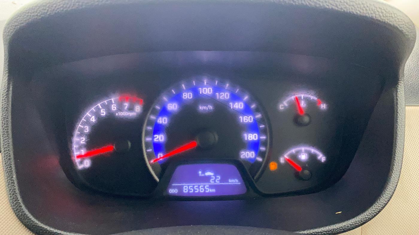 2014 Hyundai Xcent S 1.2, CNG, Manual, 85,548 km, Odometer Image