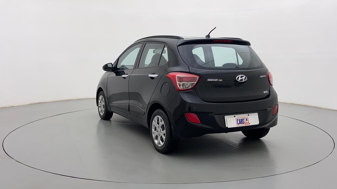 2014 Hyundai Grand i10 SPORTZ 1.2 KAPPA VTVT, Petrol, Manual, 63,653 km, Left Back Diagonal