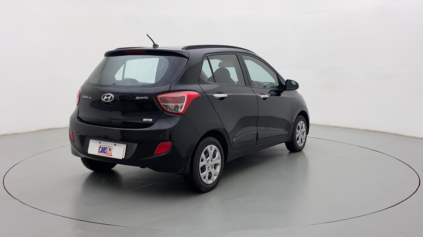 2014 Hyundai Grand i10 SPORTZ 1.2 KAPPA VTVT, Petrol, Manual, 63,653 km, Right Back Diagonal