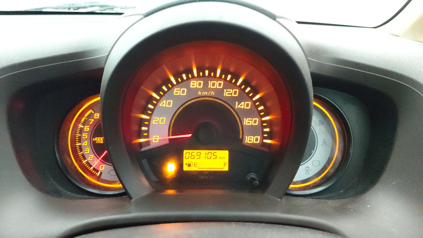 2013 Honda Brio S MT, Petrol, Manual, 69,027 km, Odometer Image