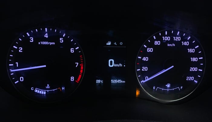 2017 Hyundai Elite i20 ASTA 1.2 (O), Petrol, Manual, 52,641 km, Odometer Image