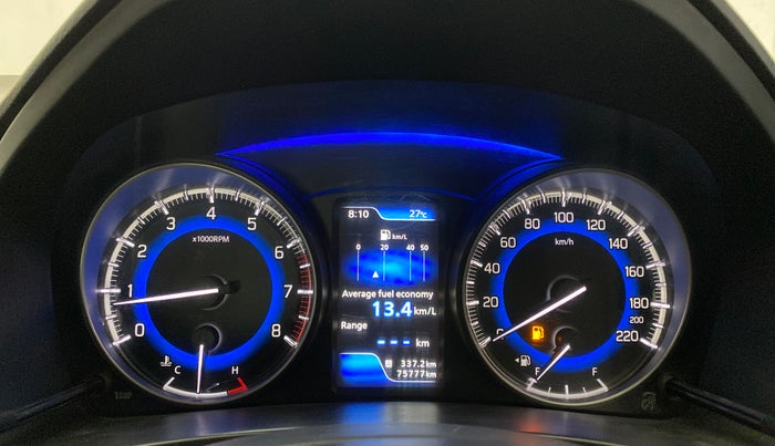 2021 Toyota Glanza G, Petrol, Manual, 75,777 km, Odometer Image