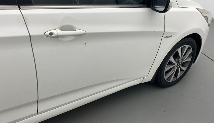 2016 Hyundai Verna 1.6 CRDI SX, Diesel, Manual, 80,425 km, Driver-side door - Slightly dented