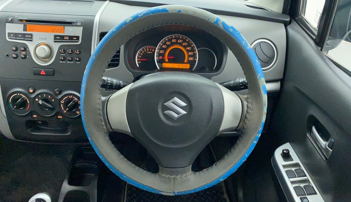 2012 Maruti Wagon R 1.0 VXI, Petrol, Manual, 61,609 km, Steering Wheel Close Up