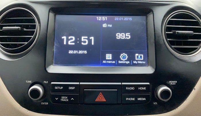 2017 Hyundai Grand i10 ASTA 1.2 KAPPA VTVT, Petrol, Manual, 64,123 km, Infotainment System