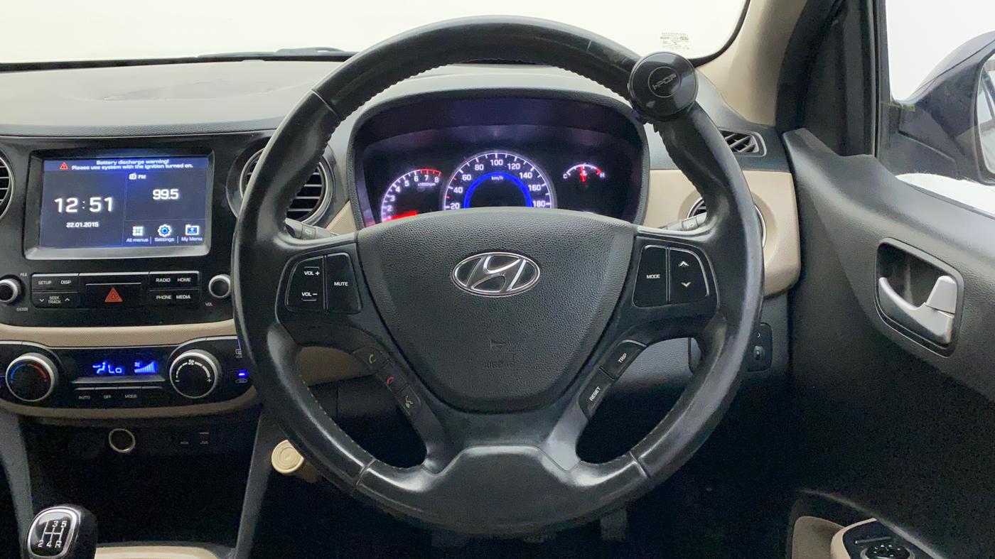 2017 Hyundai Grand i10 ASTA 1.2 KAPPA VTVT, Petrol, Manual, 64,123 km, Steering Wheel Close Up