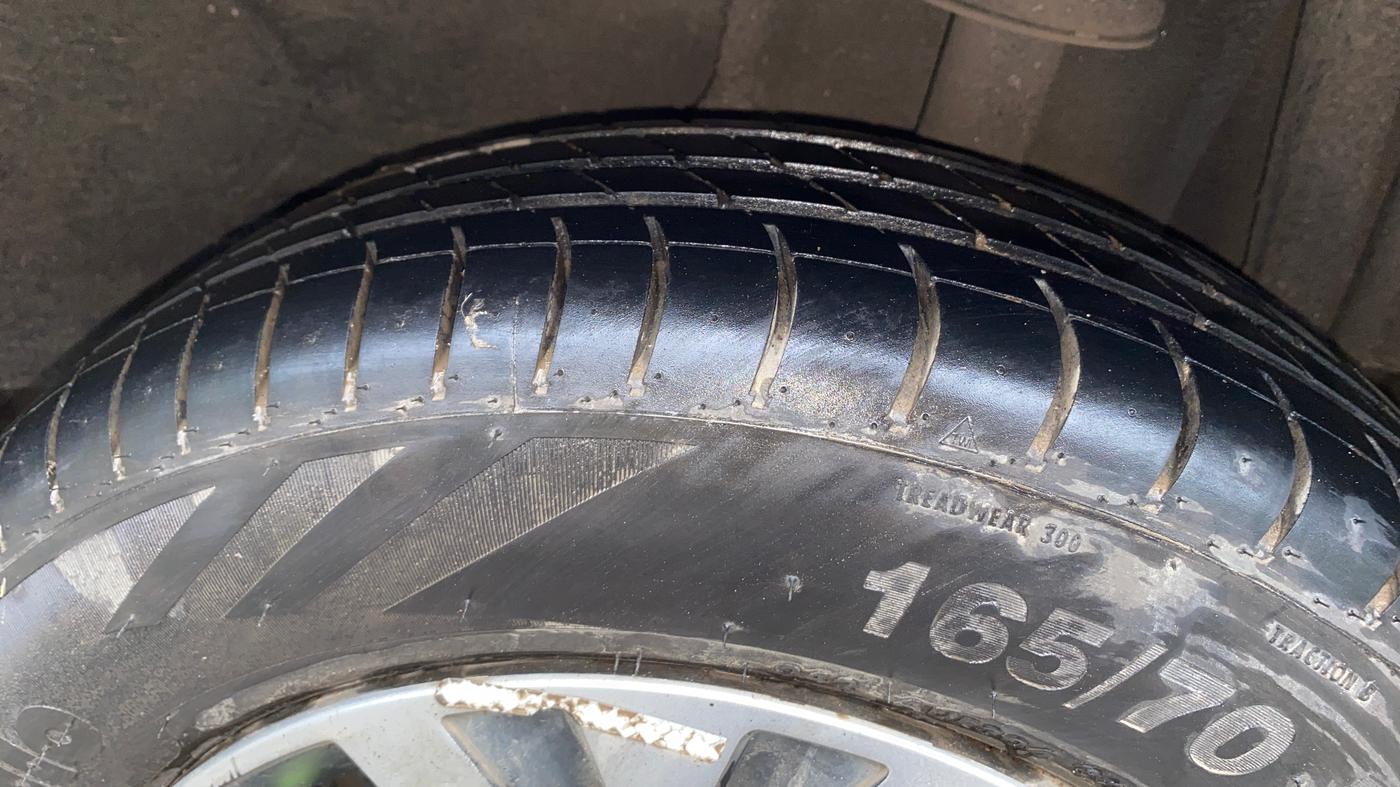 2021 Tata Tiago XZ PETROL, Petrol, Manual, 62,550 km, Left Rear Tyre Tread