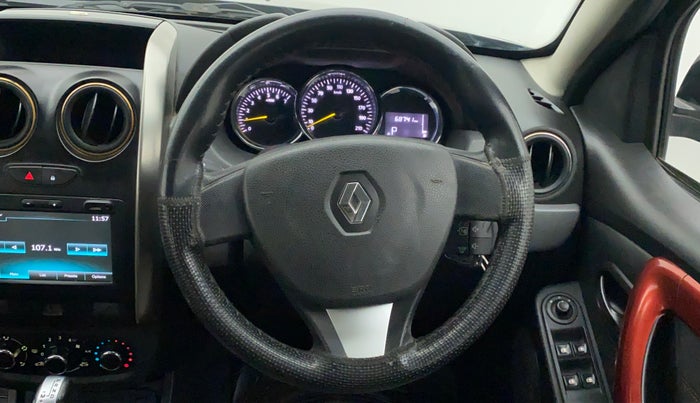 2017 Renault Duster RXS CVT, Petrol, Automatic, 68,741 km, Steering Wheel Close Up