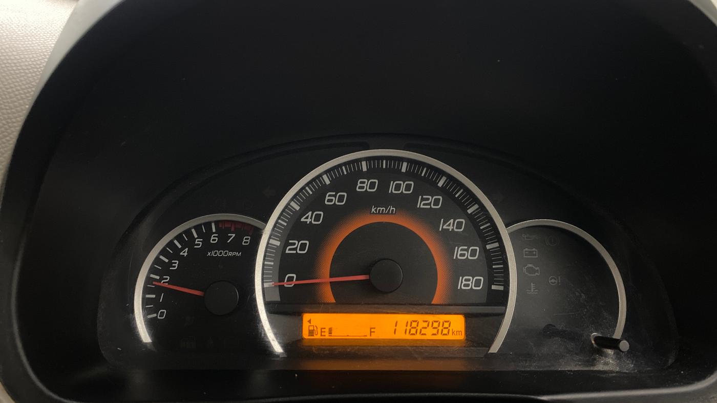 2015 Maruti Wagon R 1.0 VXI, Petrol, Manual, 1,18,289 km, Odometer Image