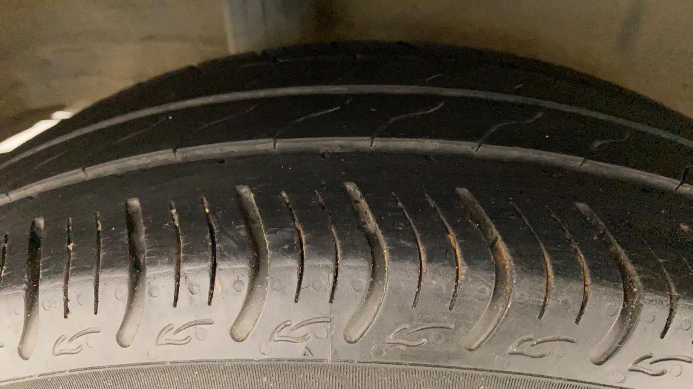 2019 Honda Amaze 1.2L I-VTEC V CVT, Petrol, Automatic, 30,709 km, Right Rear Tyre Tread
