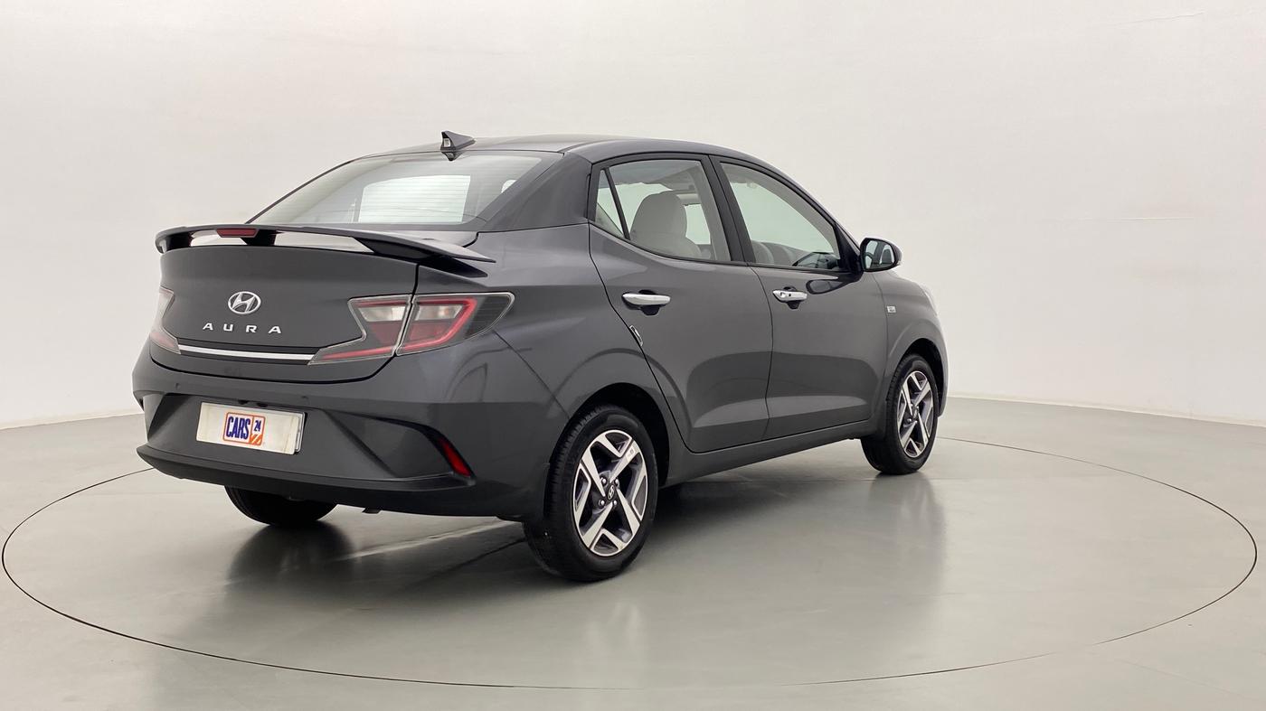 2022 Hyundai AURA SX+ AT, Petrol, Automatic, 1,018 km, Right Back Diagonal