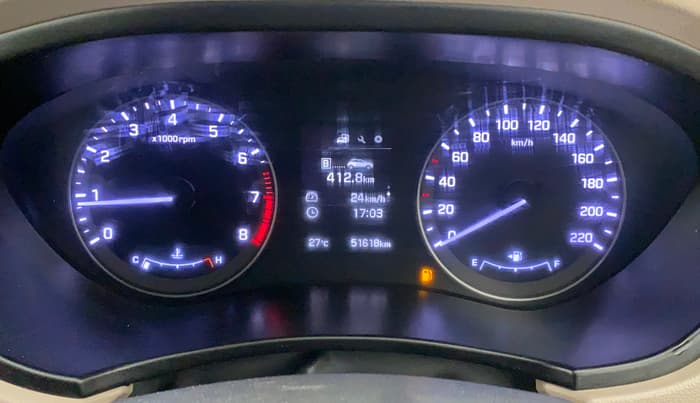 2016 Hyundai Elite i20 ASTA 1.2, Petrol, Manual, 51,617 km, Odometer Image