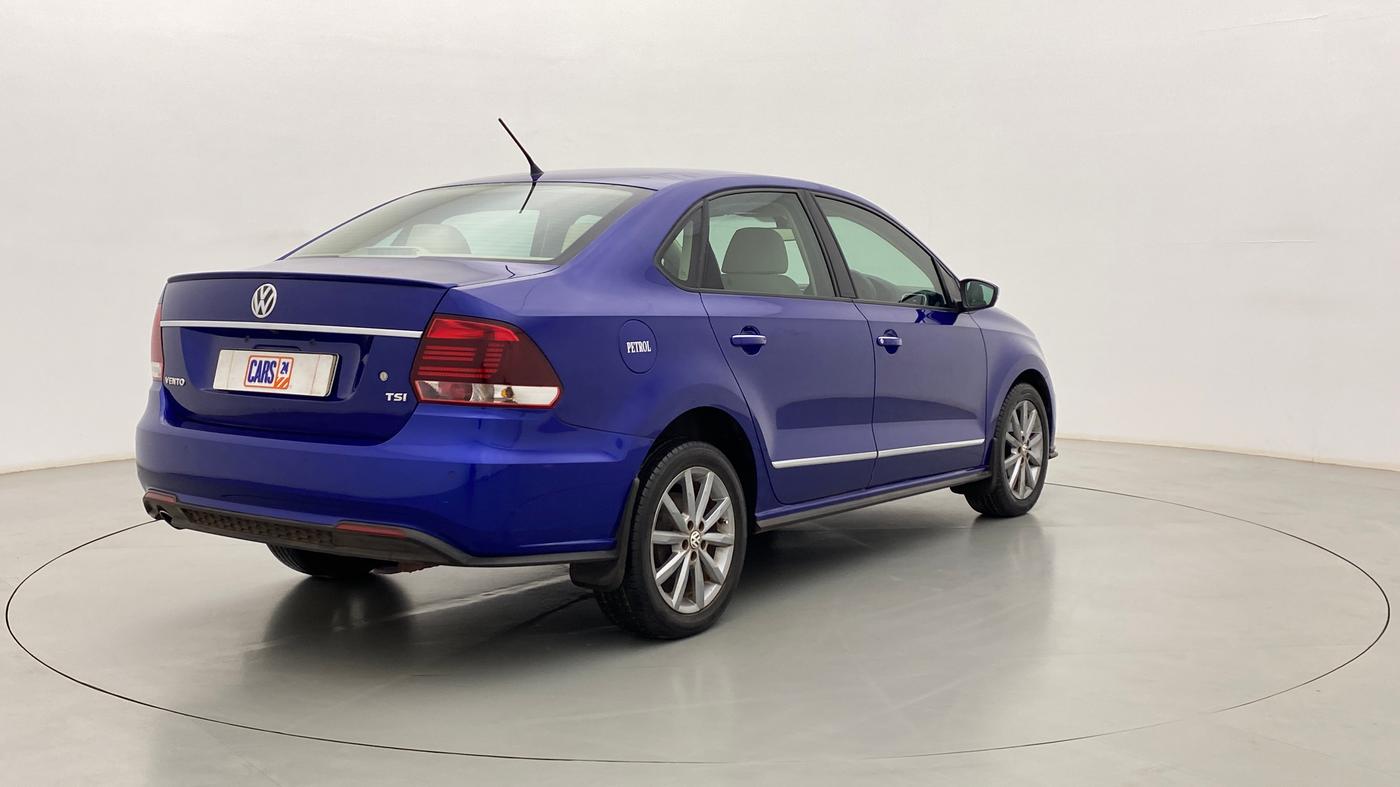 2021 Volkswagen Vento HIGHLINE PLUS 1.0 TSI AT, Petrol, Automatic, 25,578 km, Right Back Diagonal