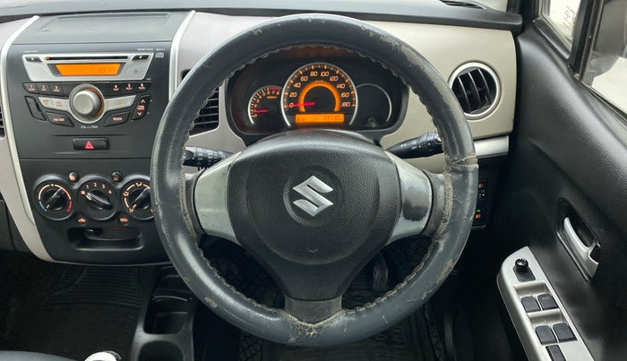 2013 Maruti Wagon R 1.0 VXI, Petrol, Manual, 59,730 km, Steering Wheel Close Up