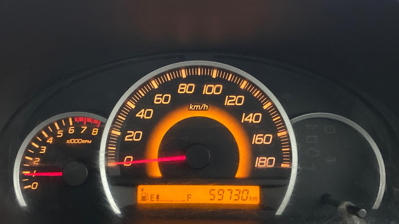 2013 Maruti Wagon R 1.0 VXI, Petrol, Manual, 59,730 km, Odometer Image