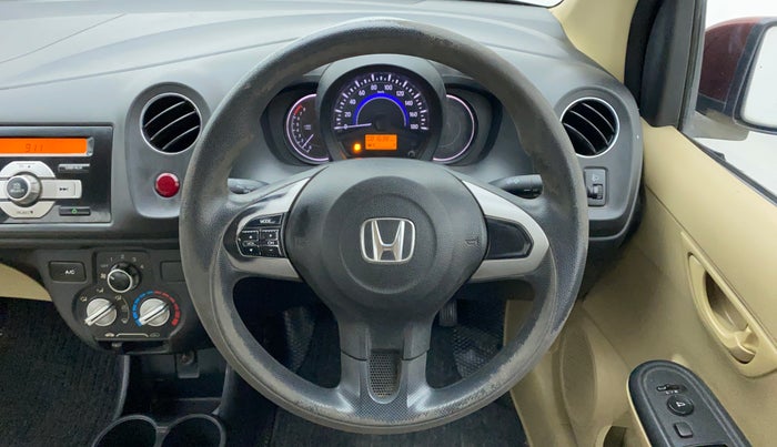 2015 Honda Amaze 1.2 SMT I VTEC, Petrol, Manual, 81,637 km, Steering Wheel Close Up