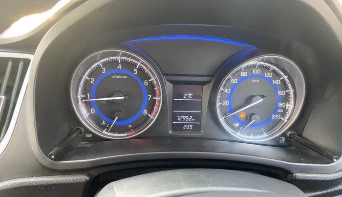 2017 Maruti Baleno DELTA PETROL 1.2, Petrol, Manual, 72,944 km, Odometer Image