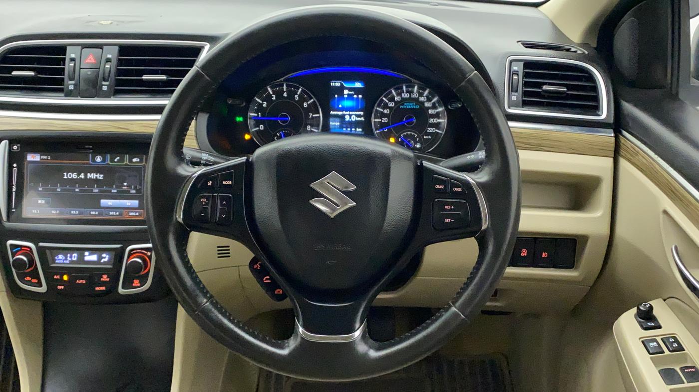 2018 Maruti Ciaz ALPHA 1.5 SHVS PETROL, Petrol, Manual, 32,480 km, Steering Wheel Close Up