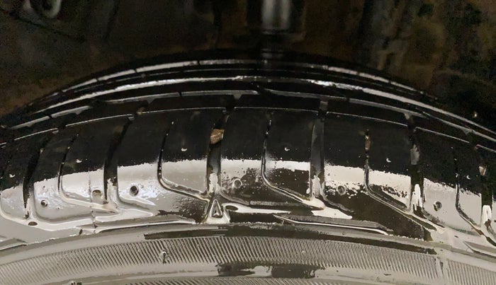 2023 Tata NEXON XZ PLUS LUX SUNROOF RED DARK PETROL, Petrol, Manual, 5,862 km, Left Rear Tyre Tread