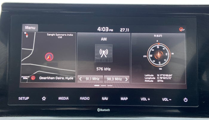 2019 KIA SELTOS HTX 1.5 PETROL, Petrol, Manual, 95,529 km, Touchscreen Infotainment System