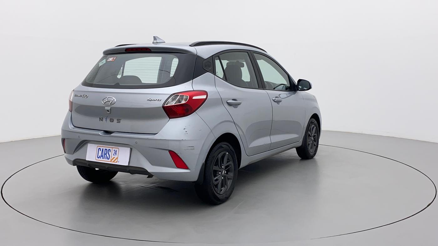 2020 Hyundai GRAND I10 NIOS SPORTZ 1.2 KAPPA VTVT CNG, CNG, Manual, 62,490 km, Right Back Diagonal