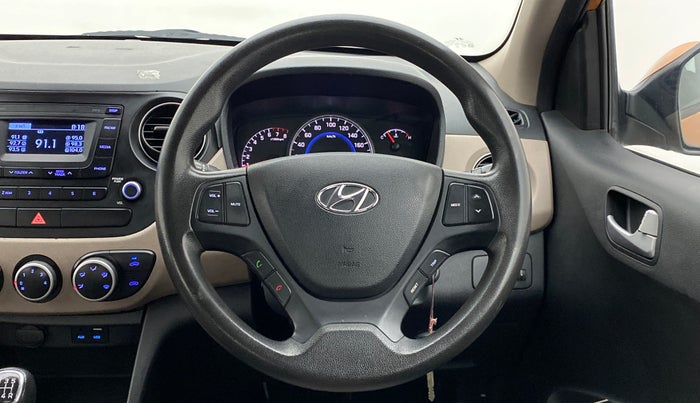2016 Hyundai Grand i10 SPORTZ 1.2 KAPPA VTVT, Petrol, Manual, 45,540 km, Steering Wheel Close Up