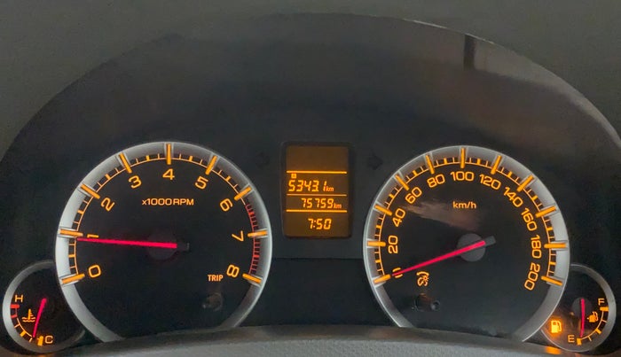 2016 Maruti Ertiga VXI, Petrol, Manual, 75,759 km, Odometer Image