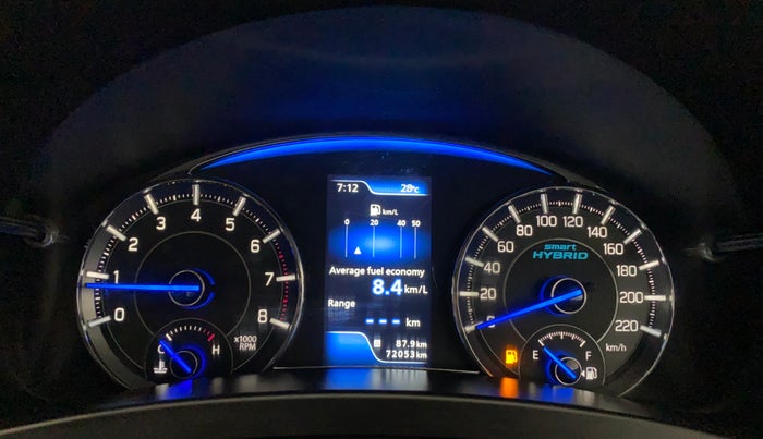 2019 Maruti Ciaz ALPHA 1.5 SHVS PETROL, Petrol, Manual, 72,030 km, Odometer Image