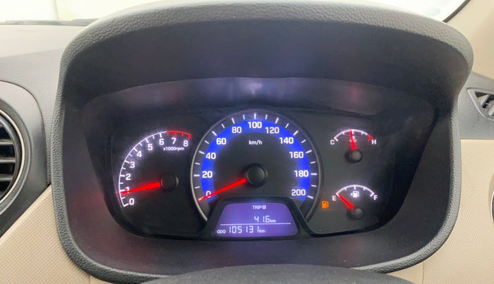 2016 Hyundai Xcent SX 1.2, CNG, Manual, 1,05,179 km, Odometer Image