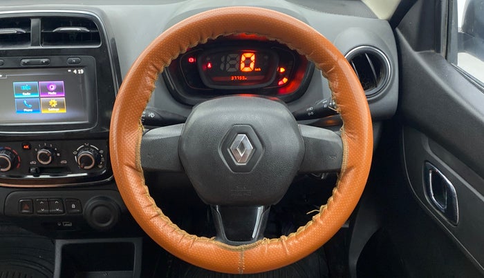 2019 Renault Kwid RXT 1.0 (O), CNG, Manual, 37,759 km, Steering Wheel Close Up