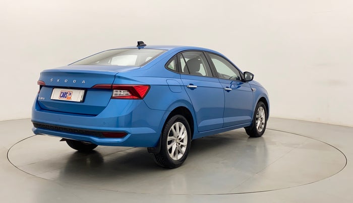 2022 Skoda SLAVIA AMBITION 1.0L TSI AT, Petrol, Automatic, 5,818 km, Right Back Diagonal