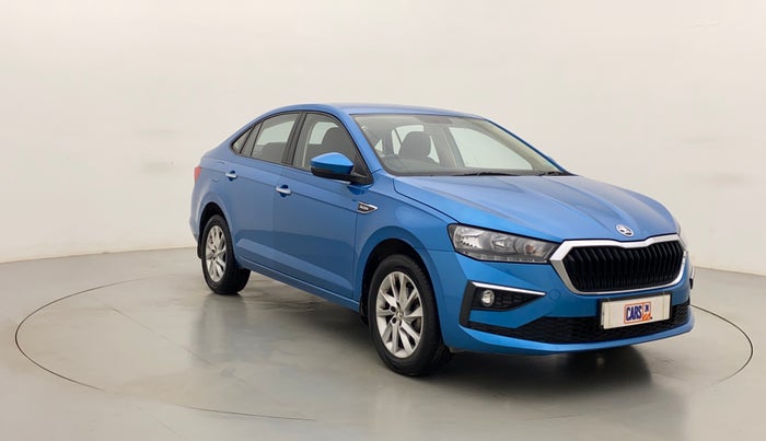 2022 Skoda SLAVIA AMBITION 1.0L TSI AT, Petrol, Automatic, 5,818 km, Right Front Diagonal
