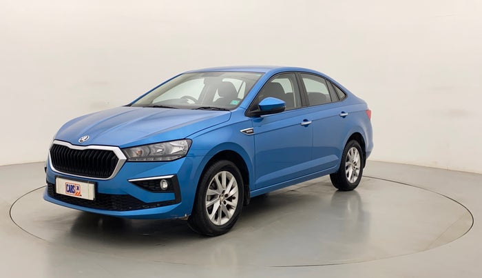 2022 Skoda SLAVIA AMBITION 1.0L TSI AT, Petrol, Automatic, 5,818 km, Left Front Diagonal