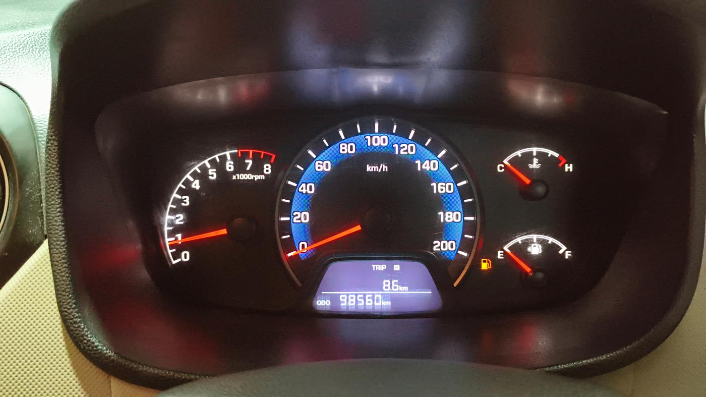 2017 Hyundai Xcent SX 1.2, CNG, Manual, 98,544 km, Odometer Image