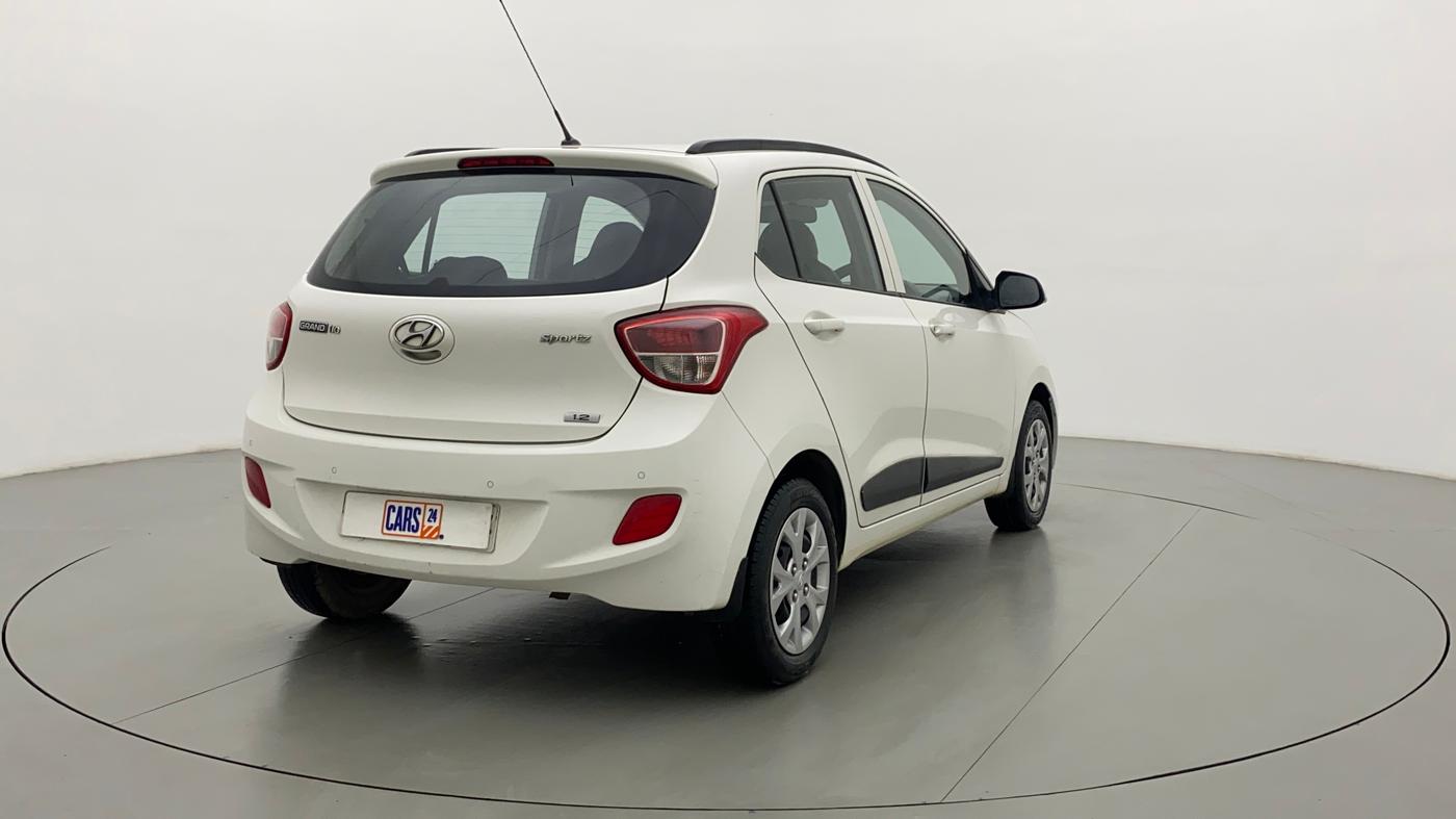 2016 Hyundai Grand i10 SPORTZ 1.2 KAPPA VTVT, Petrol, Manual, 19,416 km, Right Back Diagonal
