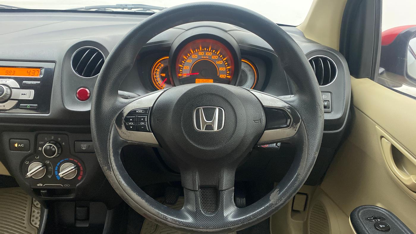 2014 Honda Brio S MT, Petrol, Manual, 61,612 km, Steering Wheel Close Up