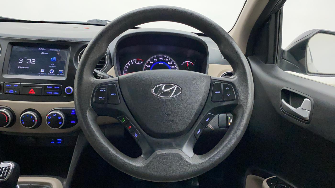 2018 Hyundai Grand i10 SPORTZ 1.2 KAPPA VTVT, CNG, Manual, 47,253 km, Steering Wheel Close Up
