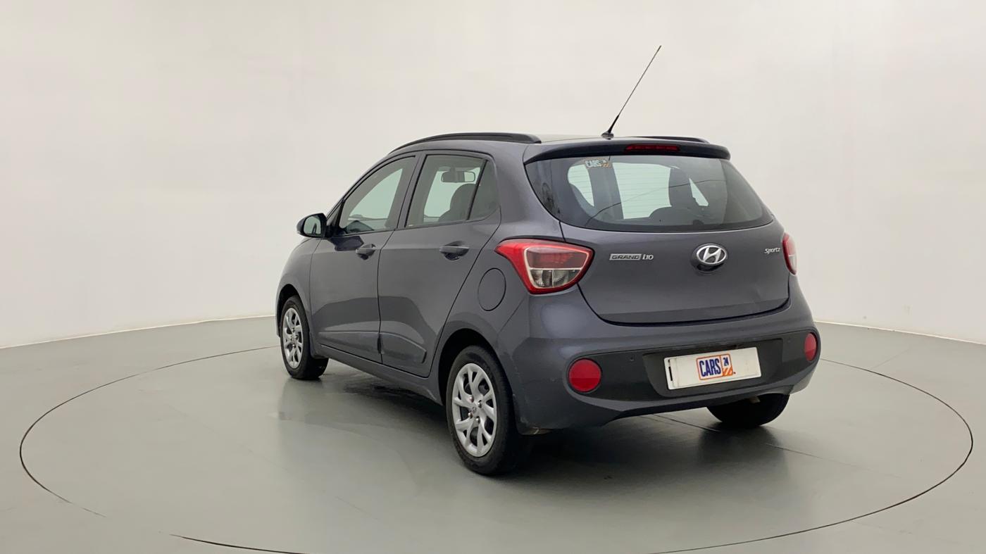 2018 Hyundai Grand i10 SPORTZ 1.2 KAPPA VTVT, CNG, Manual, 47,253 km, Left Back Diagonal