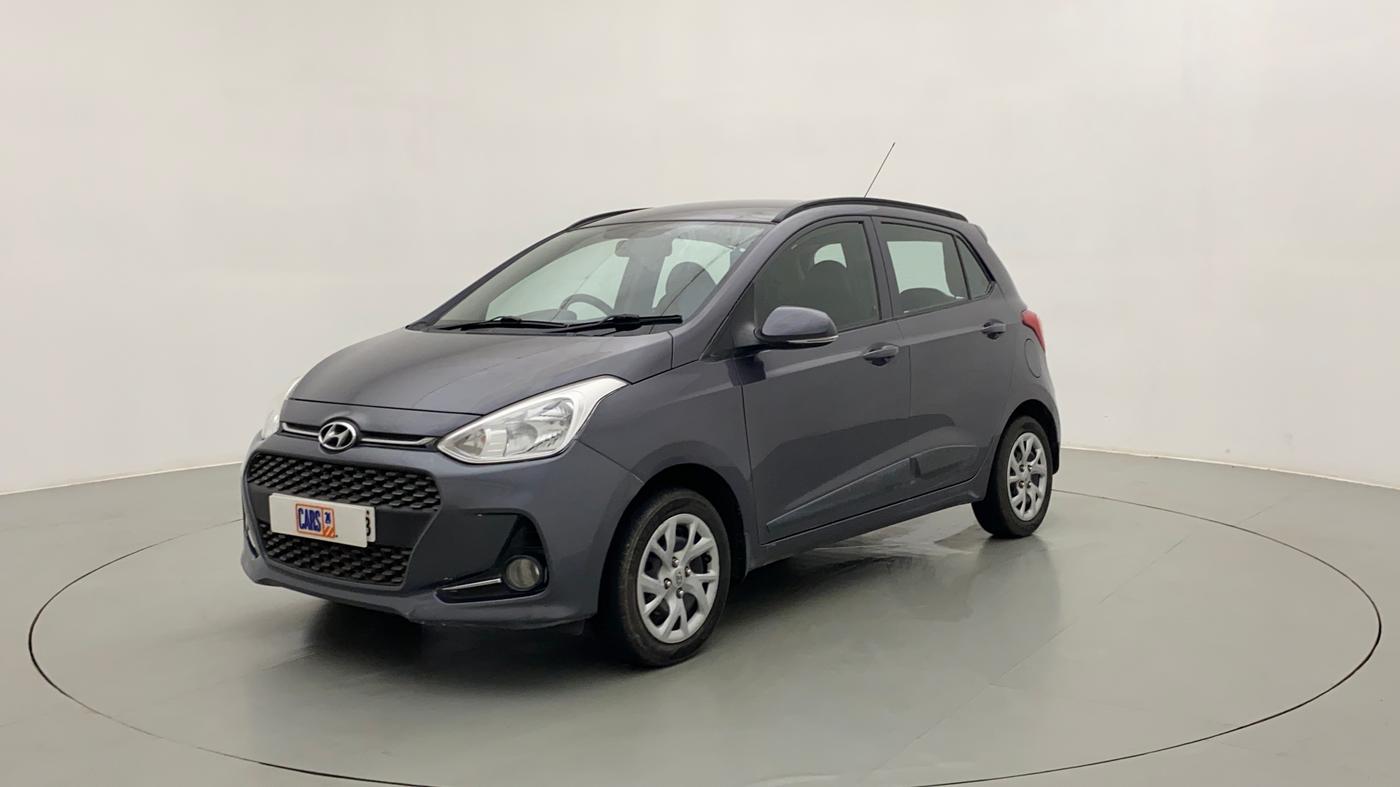 2018 Hyundai Grand i10 SPORTZ 1.2 KAPPA VTVT, CNG, Manual, 47,253 km, Left Front Diagonal