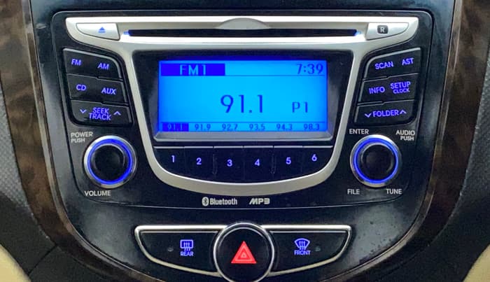 2012 Hyundai Verna FLUIDIC 1.6 VTVT EX, Petrol, Manual, 75,776 km, Infotainment System