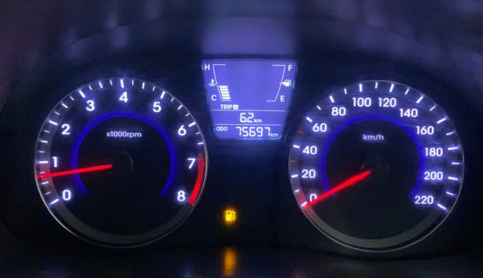 2012 Hyundai Verna FLUIDIC 1.6 VTVT EX, Petrol, Manual, 75,776 km, Odometer Image