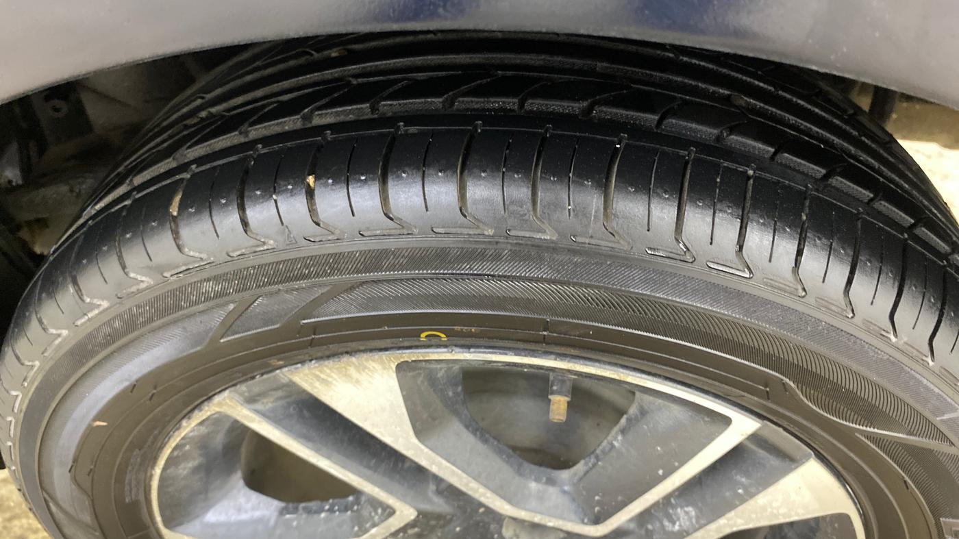 2020 Tata TIGOR XZA PLUS PETROL, Petrol, Automatic, 48,189 km, Left Rear Tyre Tread