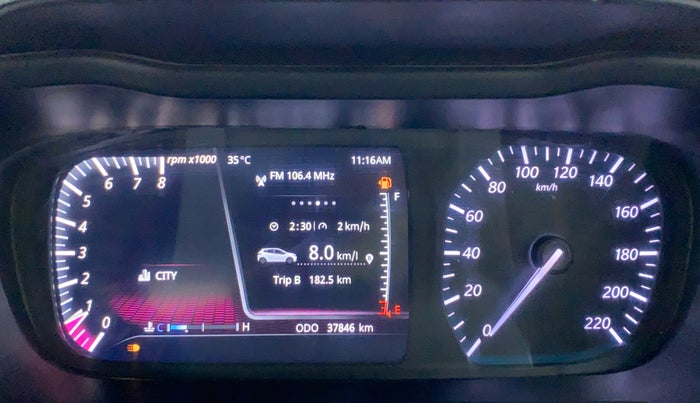 2020 Tata ALTROZ XZ 1.2, Petrol, Manual, 37,921 km, Odometer Image