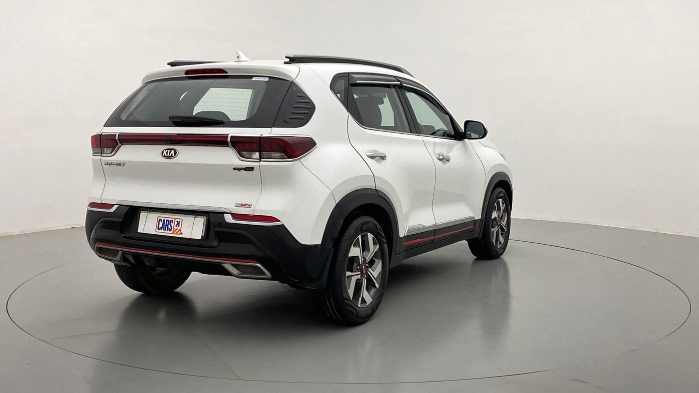 2020 KIA SONET GTX PLUS DCT 1.0, Petrol, Automatic, 24,809 km, Right Back Diagonal